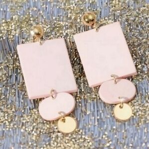 MODCLOTH ACRYLIC LIGHTWEIGHT GEO RETRO EARRINGS